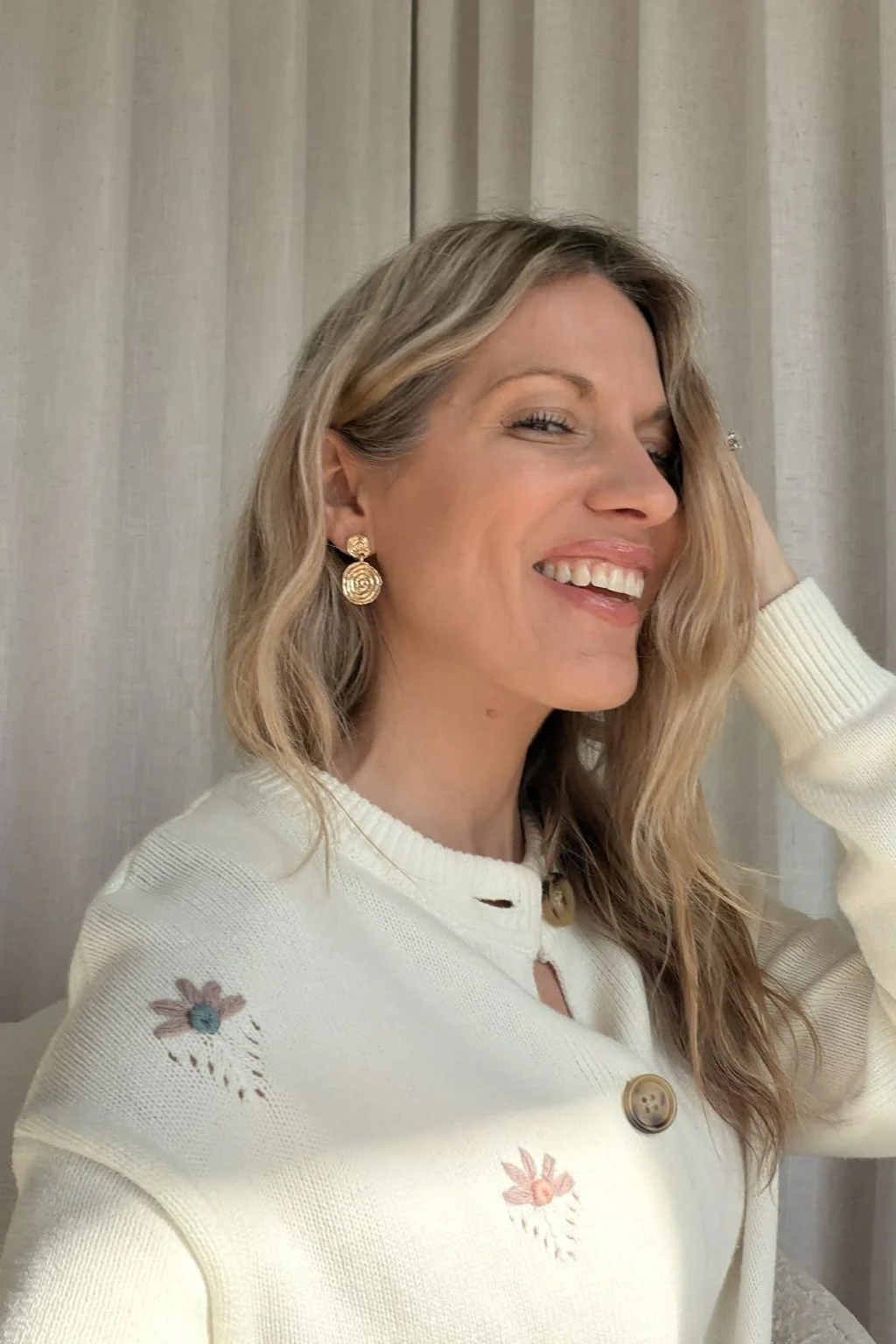 AIR - Boucles d'oreilles pendentif spirale recyclées - Image 3