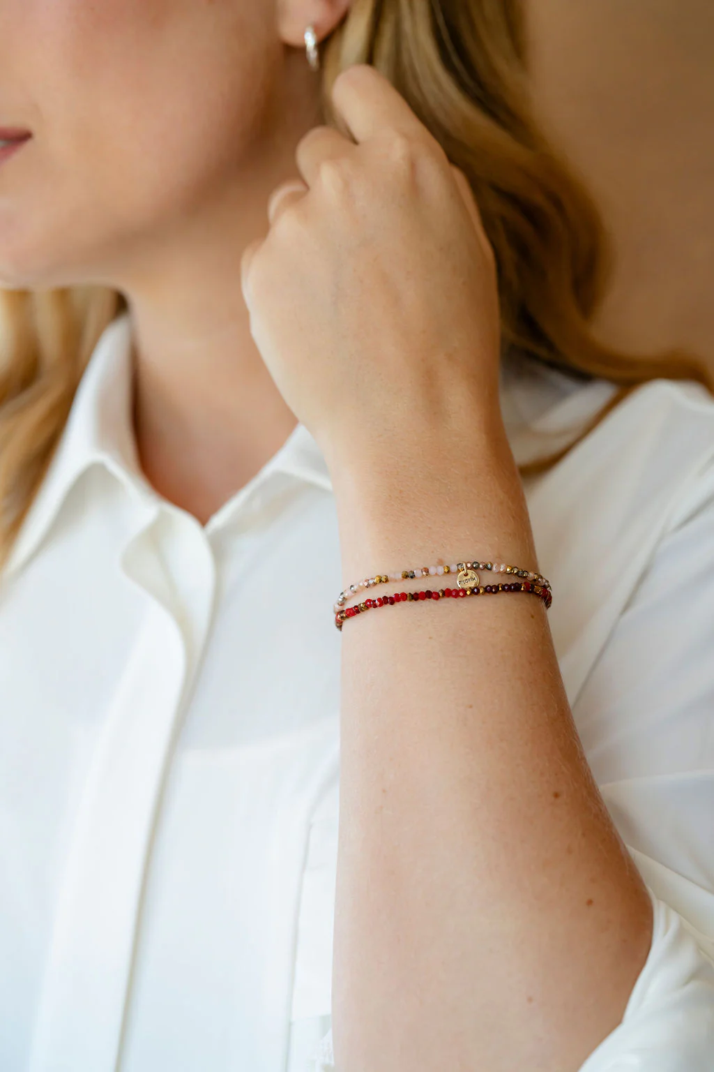 Bracelet INDIE - multi rouge - Image 3