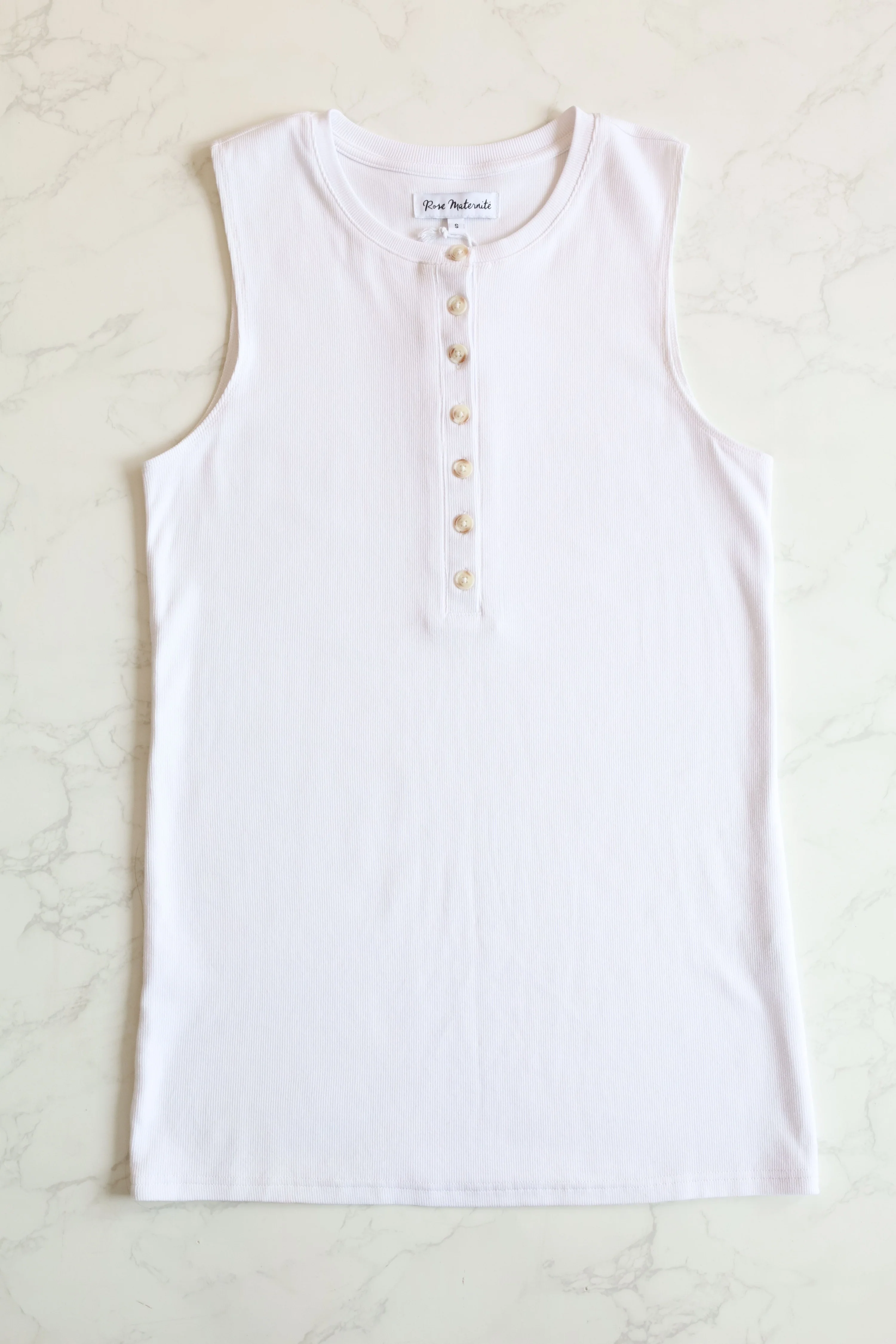Camisole à boutons - blanc - Image 11