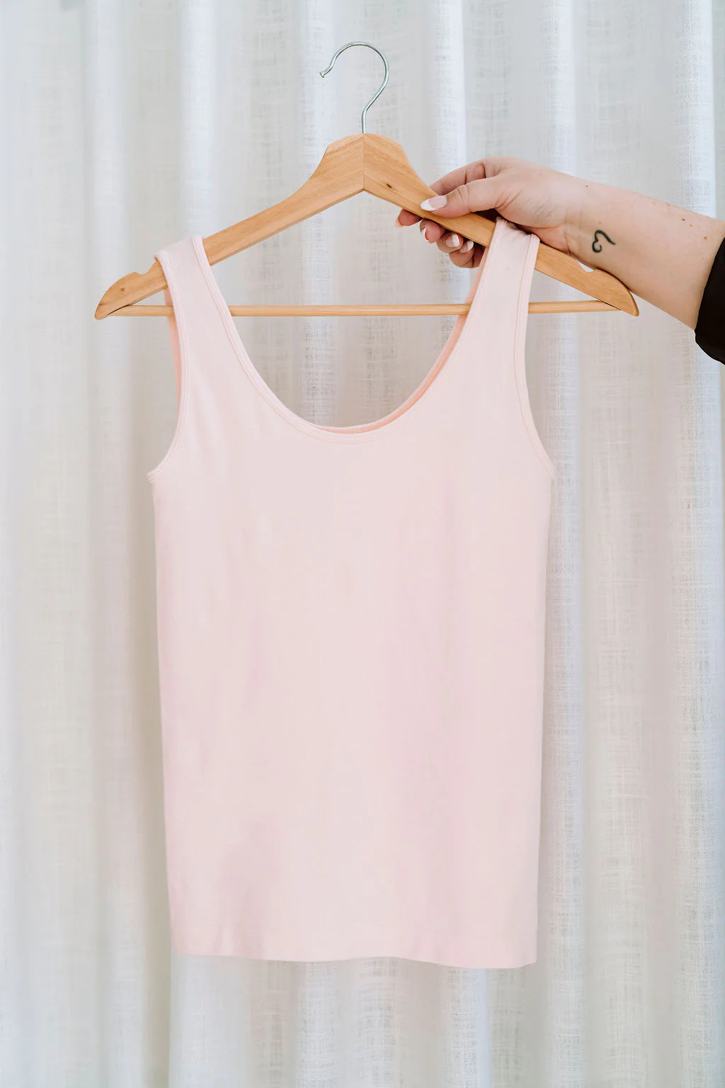 Camisole en bambou - rose coquillage - Image 3