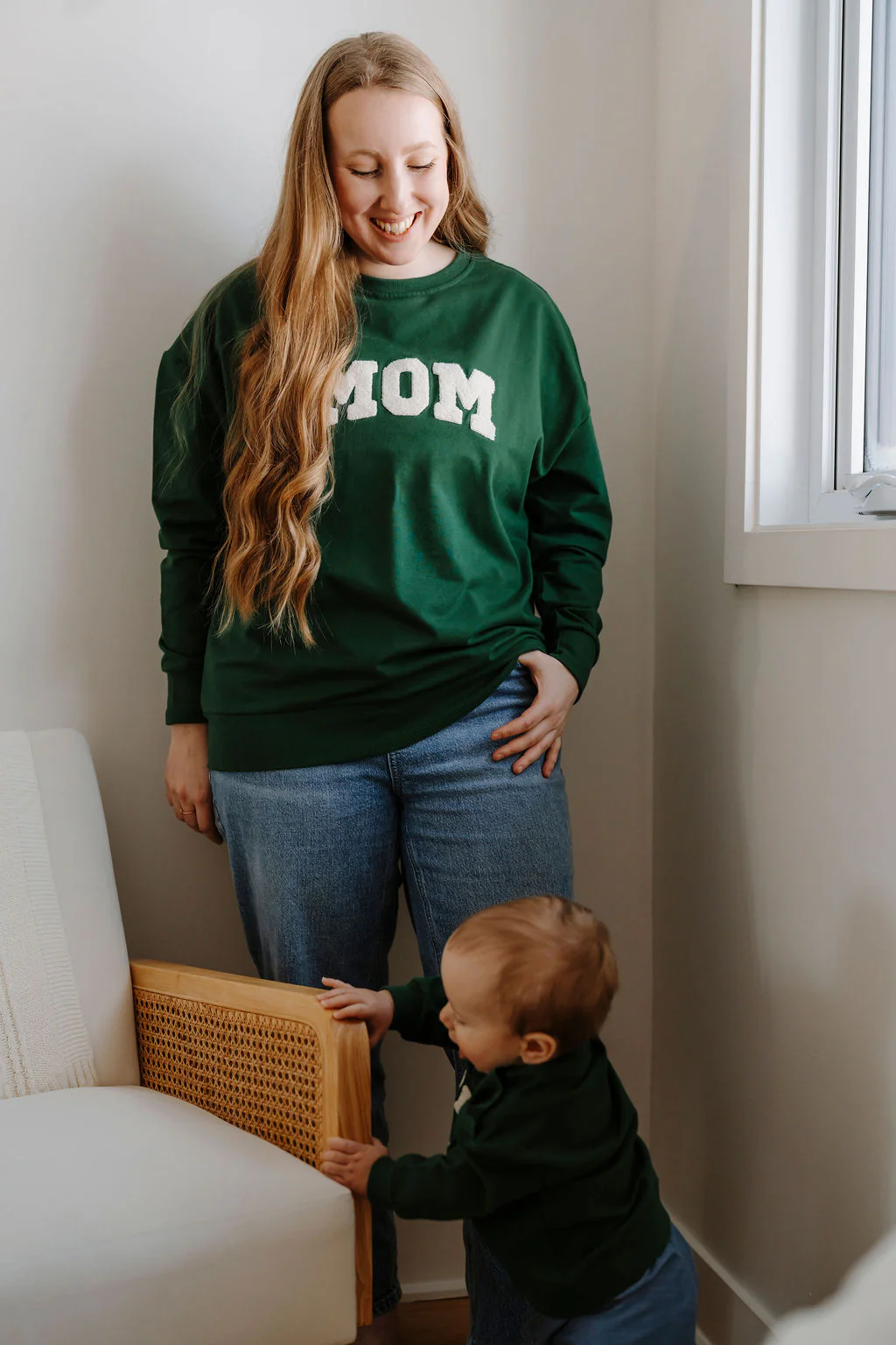 Crewneck MOM - vert forêt - Image 7