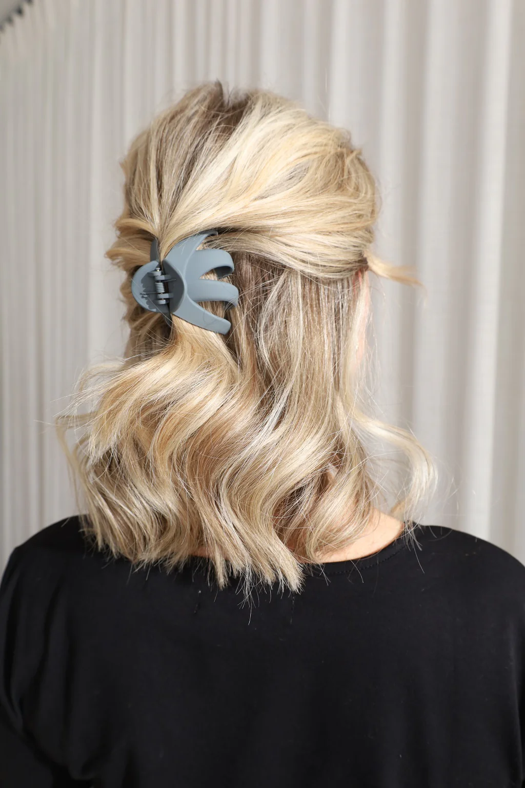 Ensemble de 3 pinces à cheveux - vert, noir & gris - Image 4