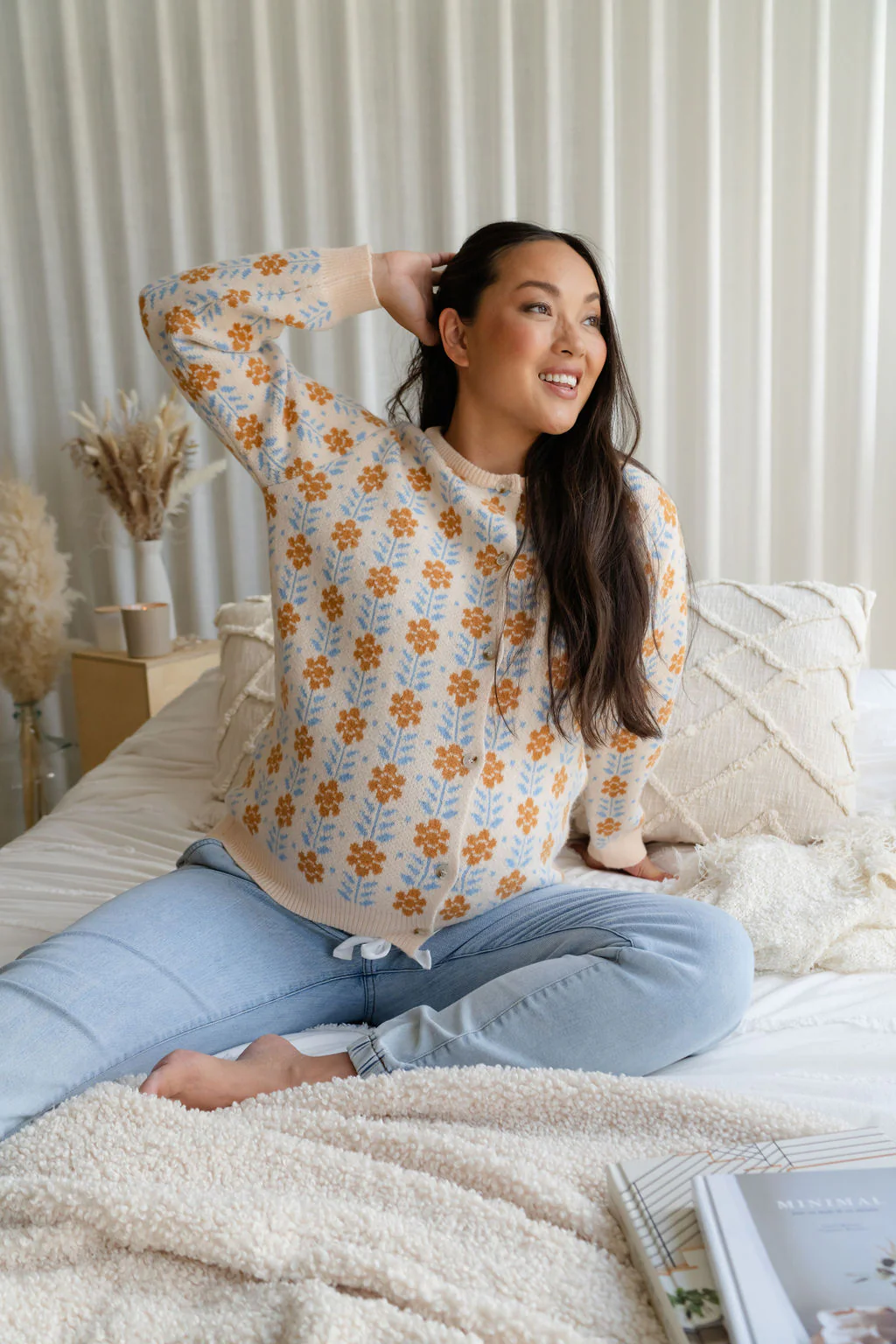 Jeans à taille élastique - bleu pâle - Image 6