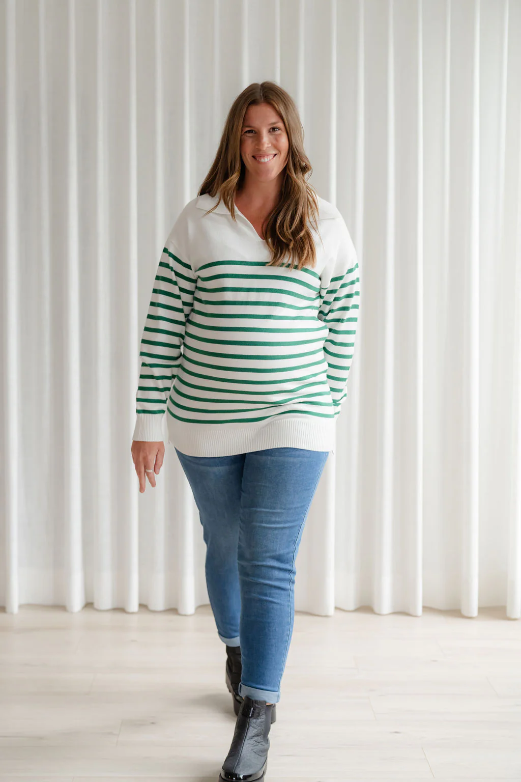 Jeans coupe droite - bleu classique - Image 5