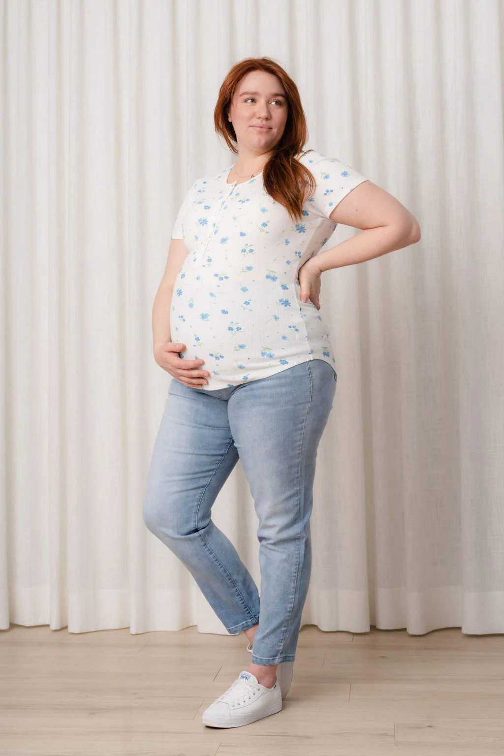 Jeans coupe droite - bleu pâle - Image 4