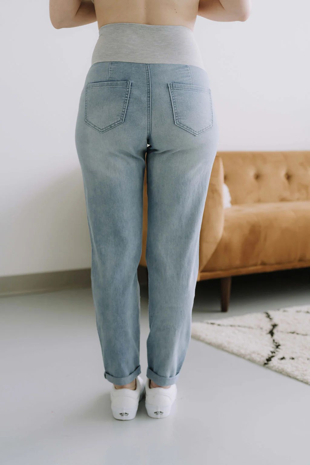 Jeans coupe droite - bleu pâle - Image 8