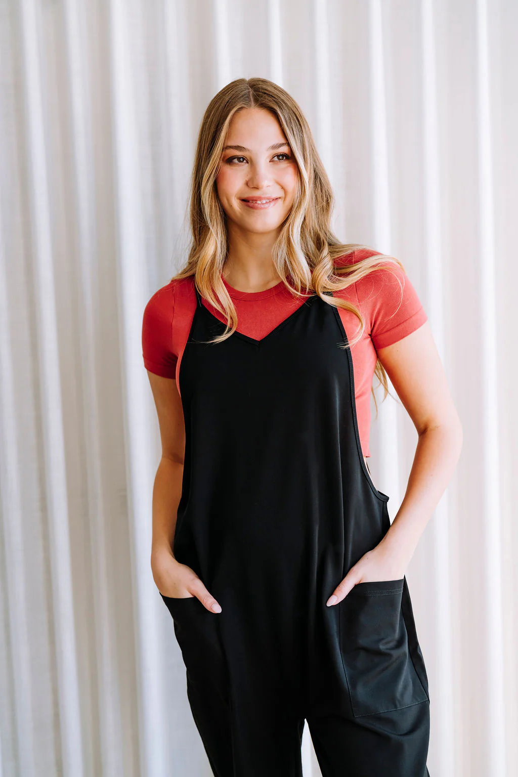 Jumpsuit casual DÉBORAH - noir - Image 3