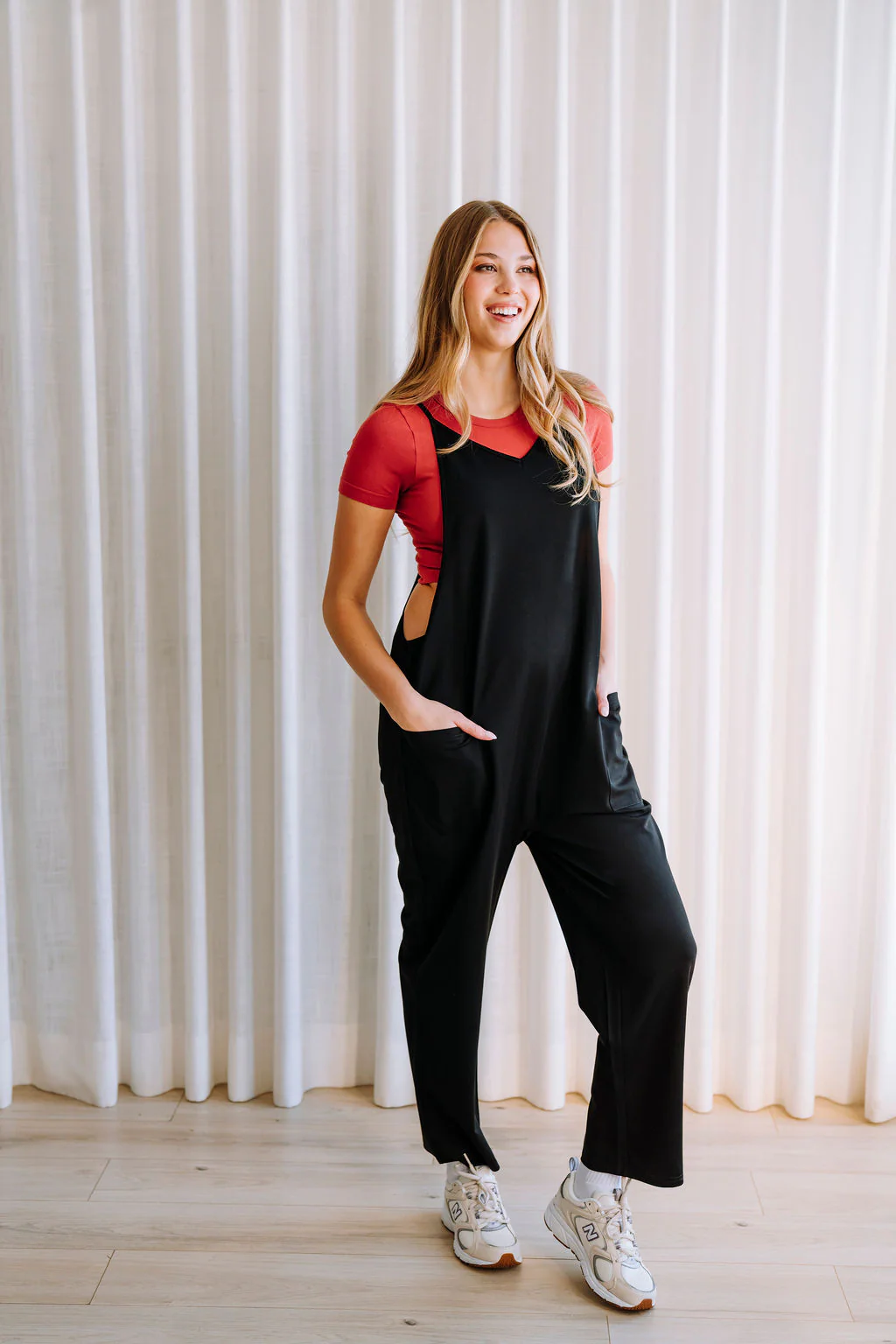 Jumpsuit casual DÉBORAH - noir - Image 4