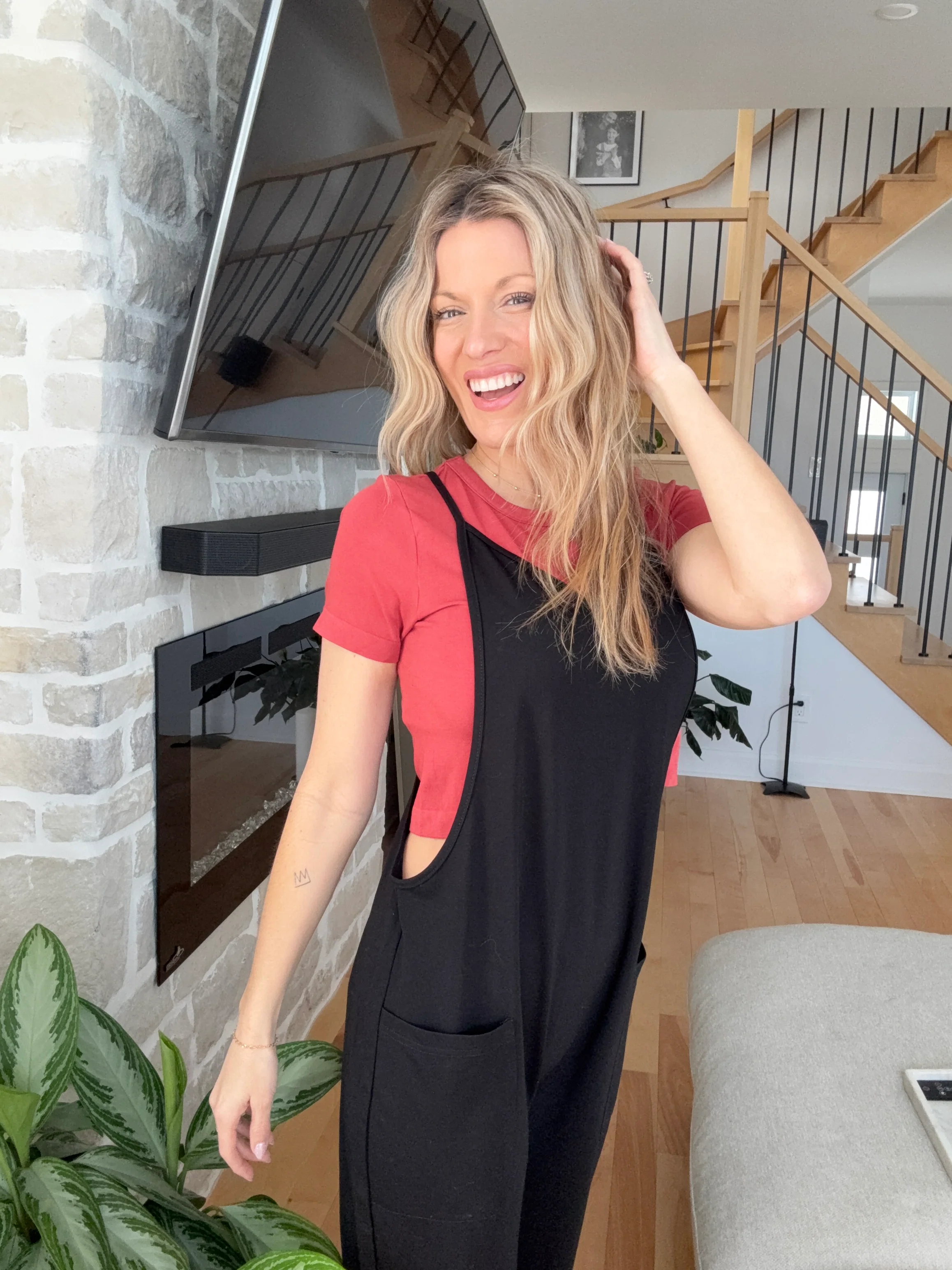 Jumpsuit casual DÉBORAH - noir - Image 6