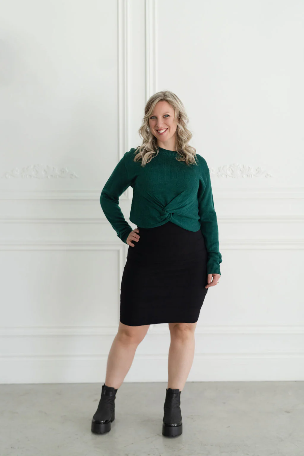 Jupe taille haute - noir - Image 10