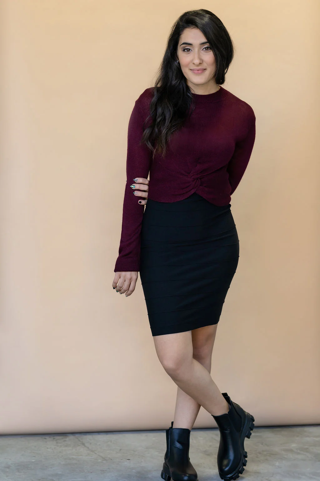 Jupe taille haute - noir - Image 5