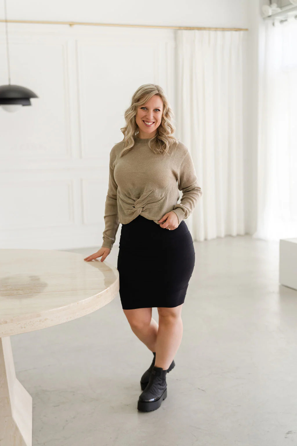 Jupe taille haute - noir - Image 9