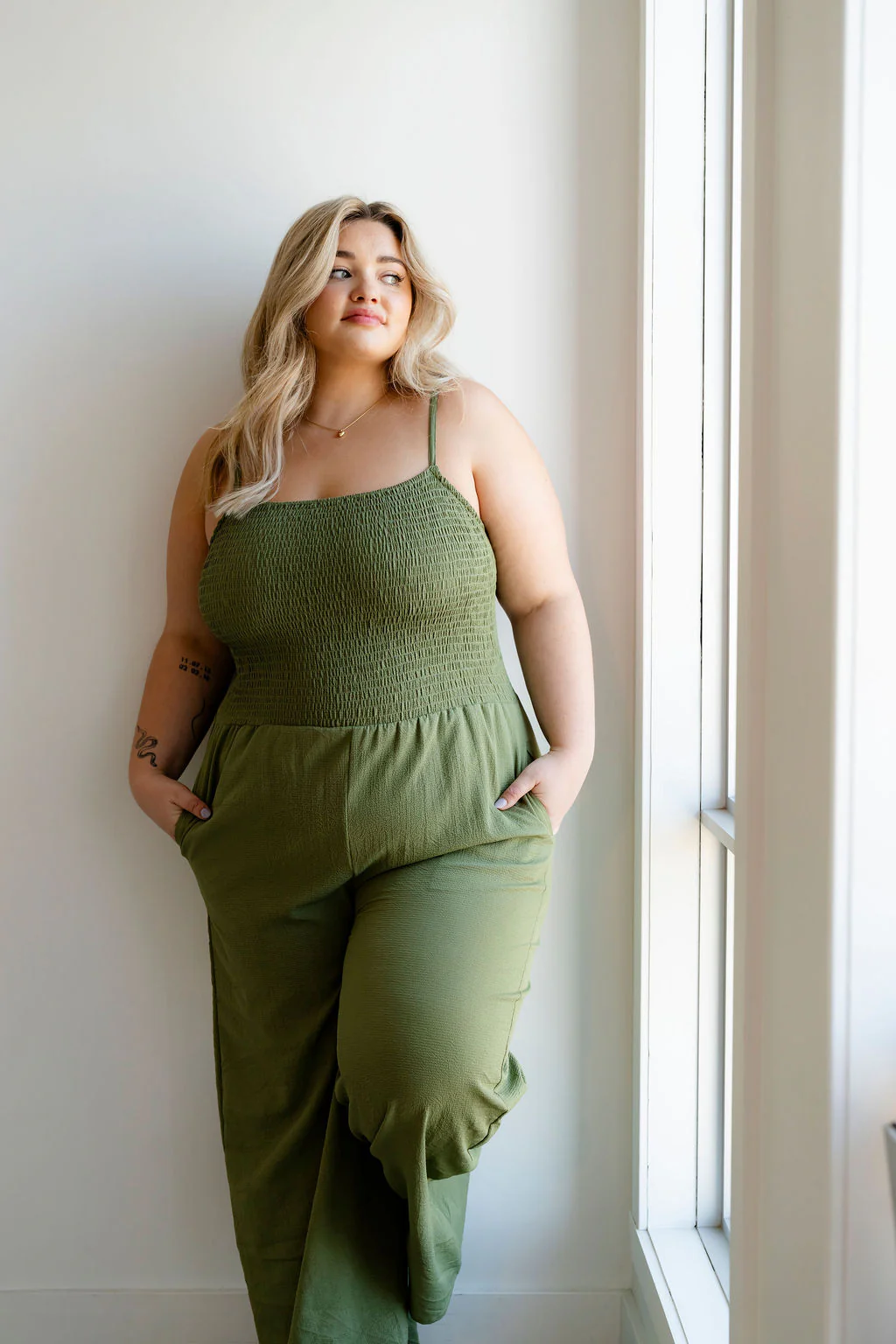 Une pièce palazzo - olive - Image 3