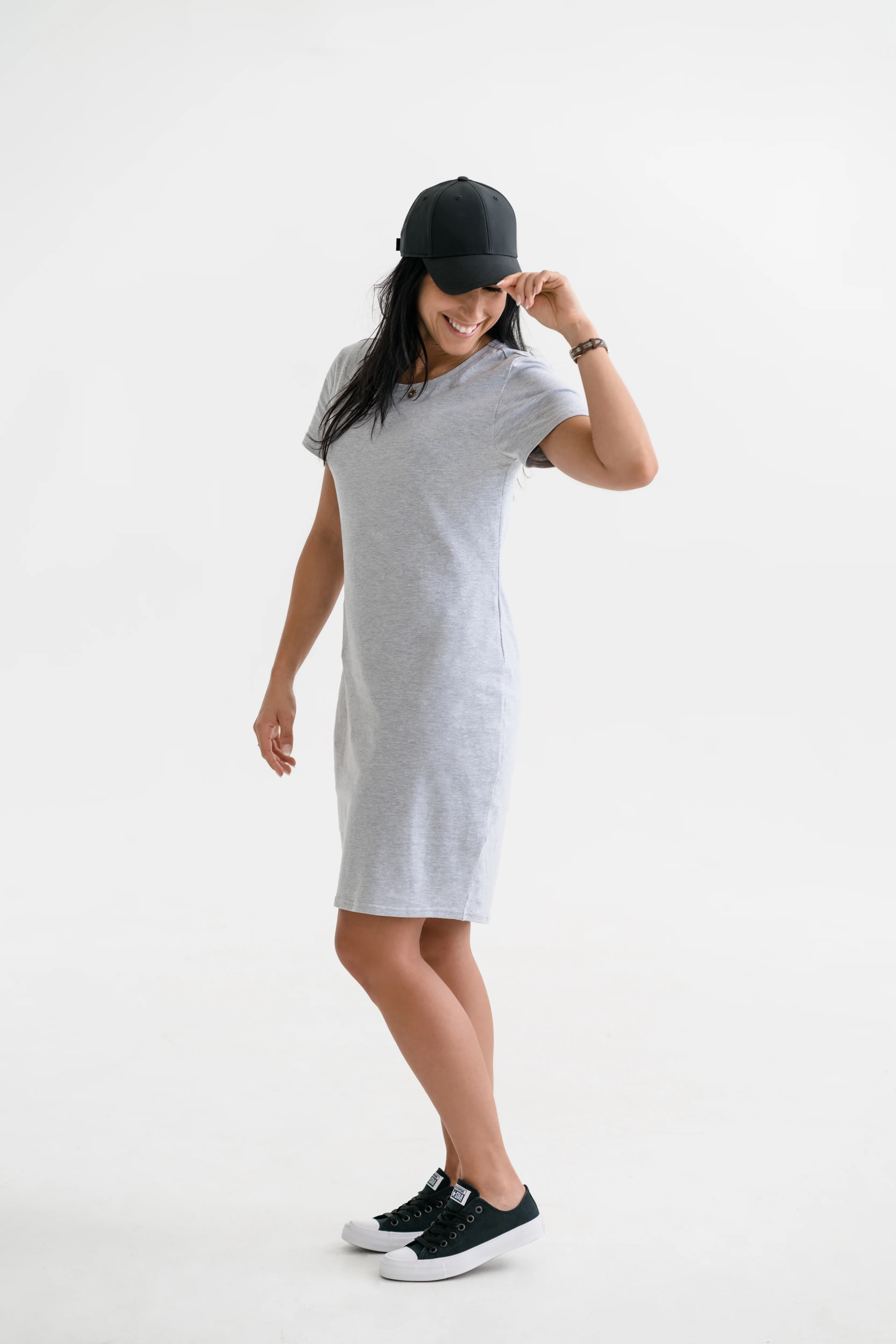 Robe INTRIGUE - gris pâle mix - Image 10