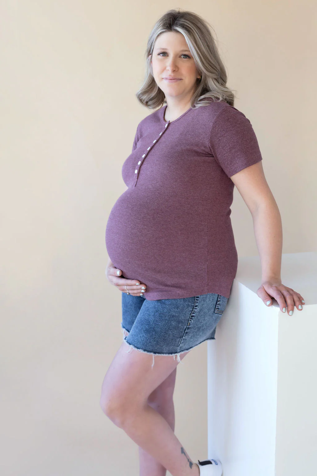 Shorts avec franges - denim - Image 4