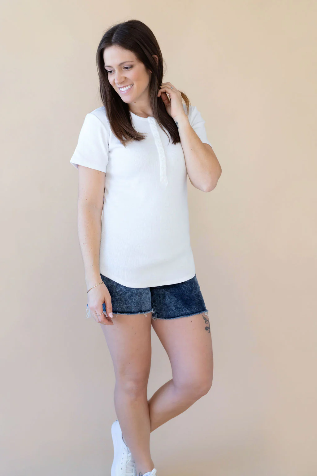 Shorts avec franges - denim - Image 6