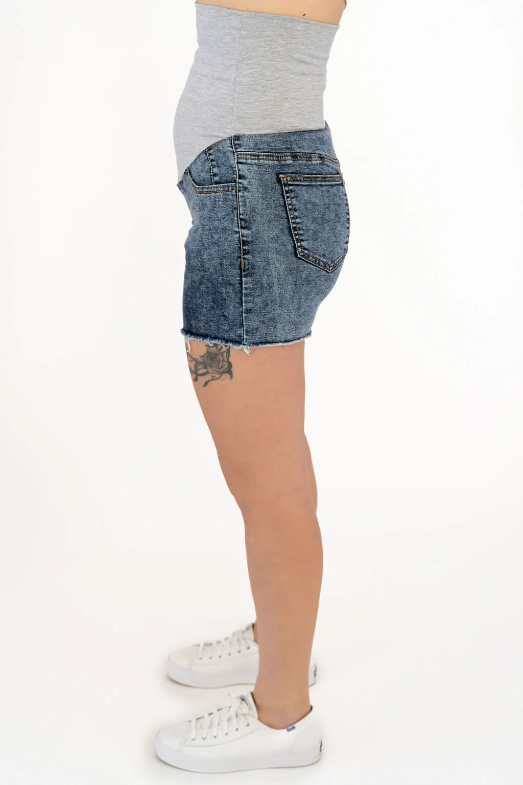 Shorts avec franges - denim - Image 8
