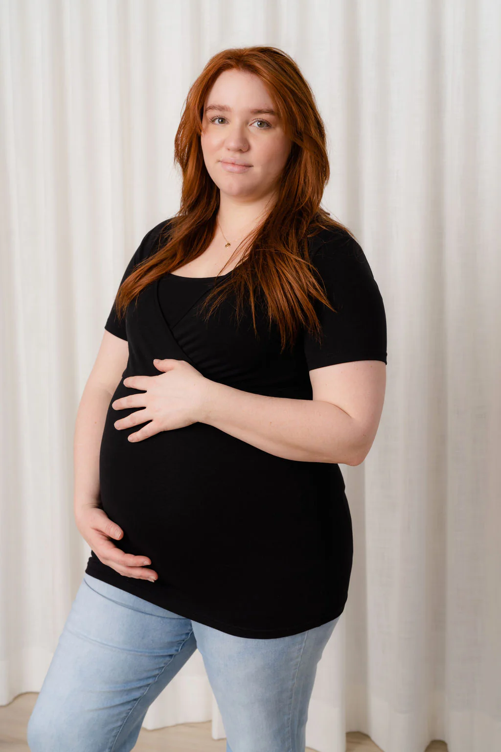 T-shirt cache-coeur - noir - Image 3