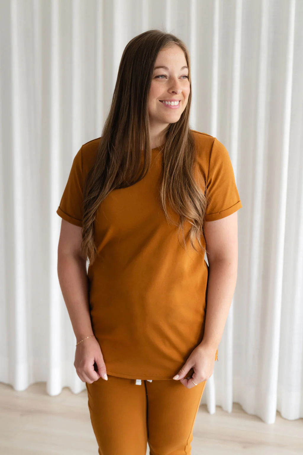 T-shirt lounge - caramel - Image 3