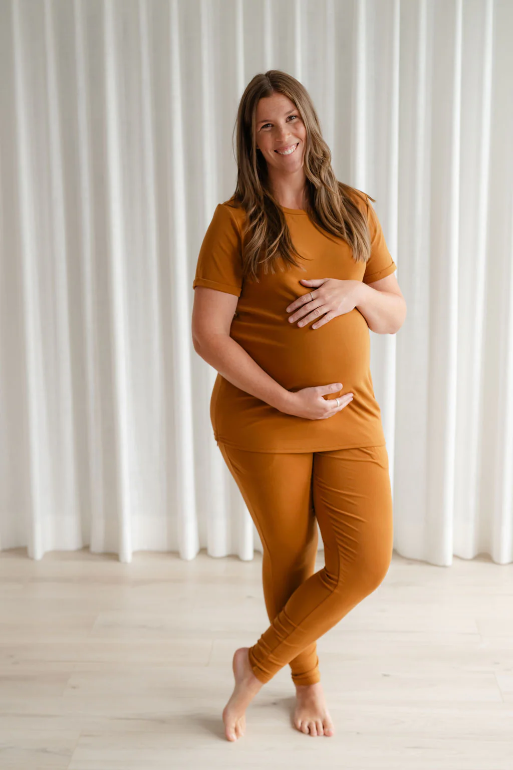 T-shirt lounge - caramel - Image 5